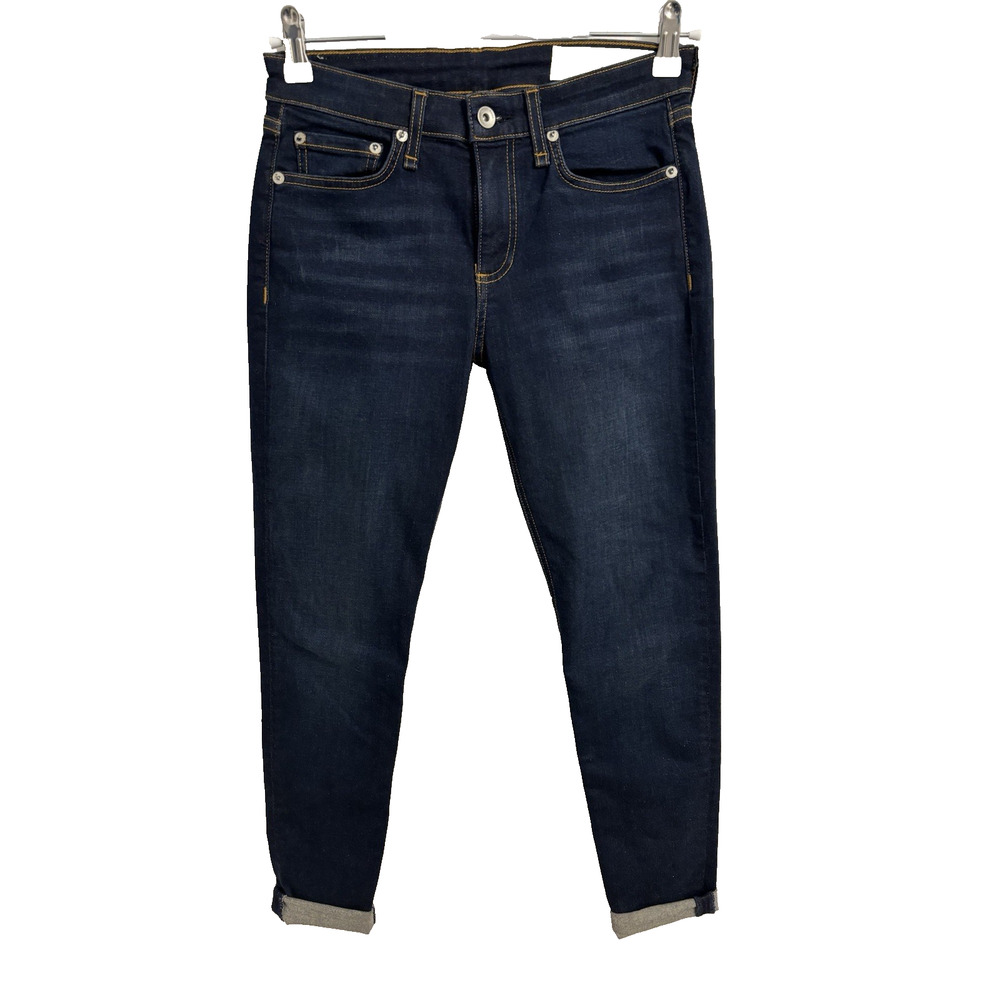 Rag & Bone Women's 25 Cate Mid Rise Ankle Skinny Carmen Denim Jeans Sexy Classic